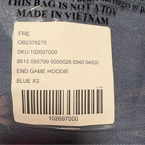 NWT Free People x FP Movement End Game Hoodie in Blue Combo - Picture 13 of 15